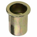 150PCS Plated Carbon Steel Rivet Nut M3 M4 M5 M6 M8 M10 M12 Flat Head Threa
