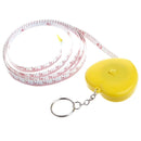 1.5m Keychain Portable Retractable Ruler Heart-shaped Tape Measure 4.92ft