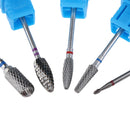 5pcs/set Tungsten Carbide Burrs Nail Drill Bit 3/32 in Rotate Bits For Manicure