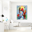 Full Round Drill Diamond Painting DIY Christmas Snowman Rhinestone Picture