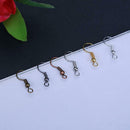 120pcs/Lot 6 Colors Earring Hook Coil Ear Wire for Jewelry Making