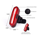 USB Rechargeable Mountain Bike Taillight Night Cycling COB Warning Light