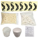 50g Nose Ear Hair Removal Wax Kit Sticks Easy Mens + 8pcs Funny Beard stickers