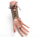 1 Pc Women Steampunk Style Lace Fingerless Long Gloves Hollow-Out Chain Bra S6H2
