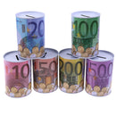 1pc Euro Dollar Money Box Safe Cylinder Piggy Bank Banks For Coins Deposit Bo Gw