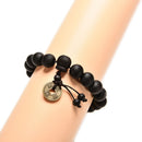 Wood Buddha Buddhist Prayer Beads Tibet Bracelet Mala Bangle Wrist Ornament 3C