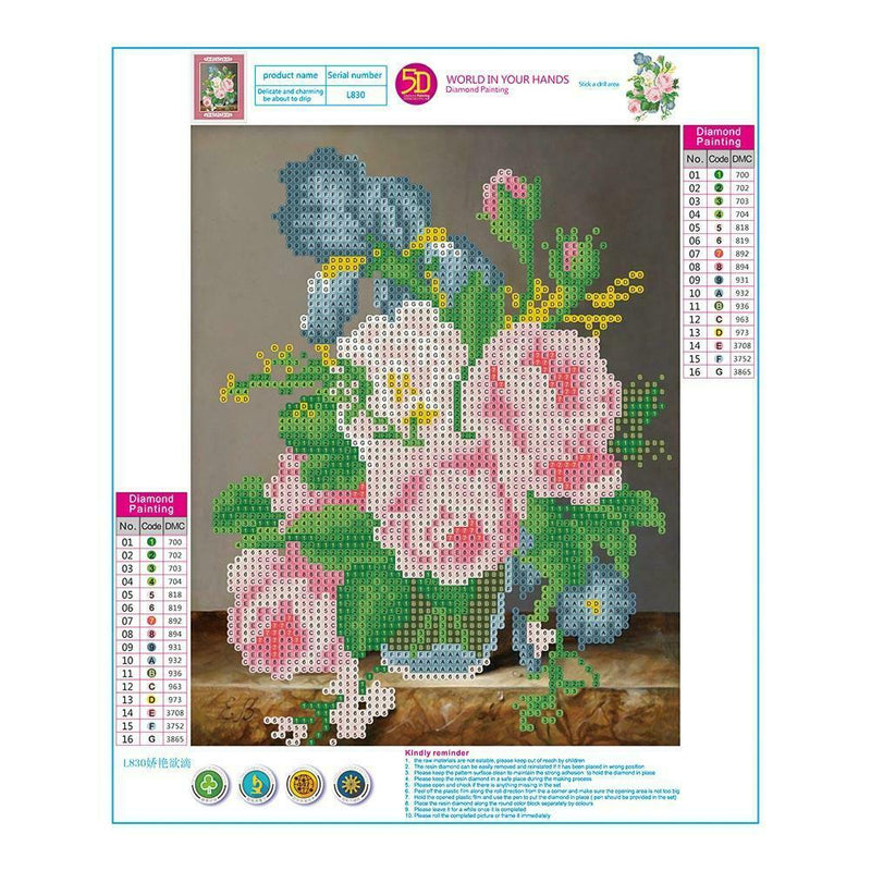 5D Diamond Painting Embroidery DIY Craft Cross Stitch Needlework Home Decor