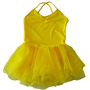 Girl Ballet Dance Dress Gymnastic Leotard Straps Tutu 5-6 Yrs - Yellow