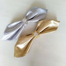 10Pcs Christmas Napkin Rings Alloy Rhinestone Napkin Buckle Napkin Holder S