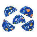 Elastic Fabric Protect Ears Long Hair Swim Pool Hat Swimming Cap For children3c
