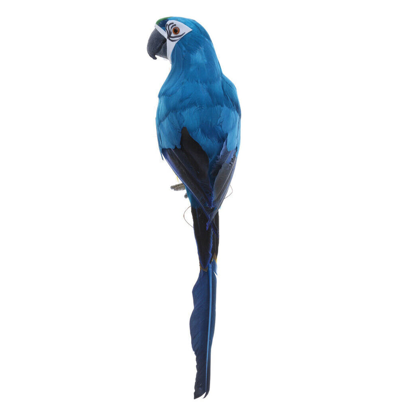 4 Pieces Realistic Feathered Parrot Birds Statue Indoor Outdoor Garden Art