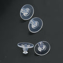 100 Pieces Earring Safety Backs Transparent Clear Earring Stoppers Replacement