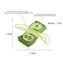 Creative Dollar Angel Wings Badges Brooch Lapel Enamel Pins Backpack Decor