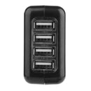 4 Ports USB Charger 2.1A 10.5W Phone Wall Charging Adapter w/4pcs Converter