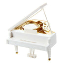 Carillon Music Box Music Box Grand Piano white Ballerina New