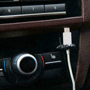 10Pcs Car Charger Line Headphone/USB Cable Car Clip Interior Accessories Bl F5L7