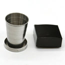 Travel Traveling Telescopic Collapsible Shot Glass Emergency Pocket Fol QZY