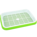 2Sets Double-Layer Sprouter Nursery Tray Seed Pots Hydroponics Basket Flowe