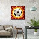 DIY Diamond Painting Kit Full Round Drill 5D Shining Football Drawing Craft