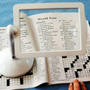 3x magnifier Handheld Page Magnifier Brighter Viewer LED magnifying glass m K9P6