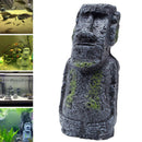 Easter Island Ancient Statue Fish Tank Craft Aquarium Accessory Decor Ornament