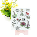 Transparent Clear Silicone Stamp flower Pattern for DIY Scrapbook Card Making BX