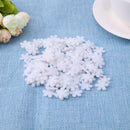 100pcs Plastic Button Snowflake Scrapbooking Pendant Christmas Decor