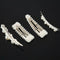 Pearls Hair Clips For Women Girls 4Pcs Large Bows/Clips/Ties For Birthday V F9C9