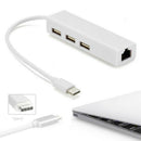 For Macbook Pro USB-C Type C Thunderbolt to RJ45 Ethernet Fast Hub Adapter Cable