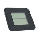 Indoor Plastic Thermometer Hygrometer Clock Room LCD Display 12/24h