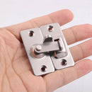 90 Degree Hasp Latch Lock Stainless Steel Windows Doors Anti-Theft Clasp