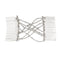 2 Pcs Double Hair Comb With Elastic Bead Chains For Women