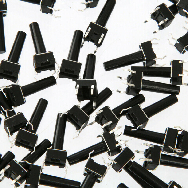 100pcs Tactile Push Button Switch Tact Switch Micro Switch 6x6x16mm