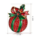 Christmas Brooch Pins Winter Rhinestone Jewelry Women Gifts Charms
