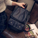 Women's Backpack Leather Satchel Shoulder School Backpack Travel Leisure Ba