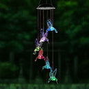 6LED Solar Lamp Outdoor Garden Landscape Yard Colorful Hanging Bells Light