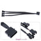 4pin IDE Molex to 3-Port 3Pin/4Pin Cooler Cooling Fan Splitter Power Cable