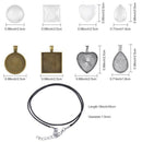 60Pcs/Set Pendant Bottom Trays Including Styles Pendant Bright Glass Caboch