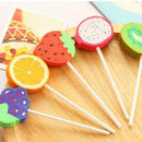 Creative Fruit Eraser Rubber Pencil Candy School Stationery Random Gift Cut