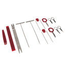13pcs Car Radio Door Clip Panel Trim Dash Audio Plastic Removal Pry Tool Kit