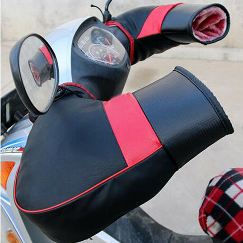 2 Pairs Motorcycle Warm Winter Windproof Waterproof Handlebar Muffs Gloves