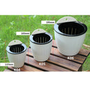 10x White Plastic Durable Self-watering Wall Hanging Flower Pot Vase Decor