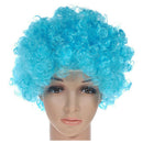 Curly Clown Wig Afro Fancy Dress Disco Party Costume Men Ladies Hair Color: