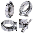 Stainless Steel V Band Flat Flange Clamp Kit Assembly - 3 Inch Inner 76mm V E2R9