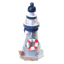 Wooden Light House Rustic Beach Home Office Nautical Tabletop Art Decor 17cm