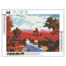4 Pack Snow Scene DIY 5D Diamond Painting Kits Full Drill Cross Stitch Decor