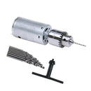 1X(Dc 12V Motor Small Pcb Hand Drill Drilling Machine Compact Set With 10Pc