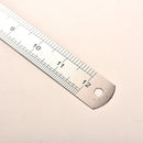 30cm Stainless Metal Ruler Metric Rule  Precision Double Sided Measuring Tool LJ
