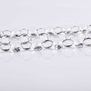1M ClearGlass Crystal Bead Garland Chandelier Hanging DIY WeddingLight Supply FT