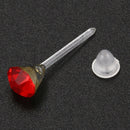 40 Pcs/set Women Girl's Crystal Stud Earrings Christmas Present (size:5mm)